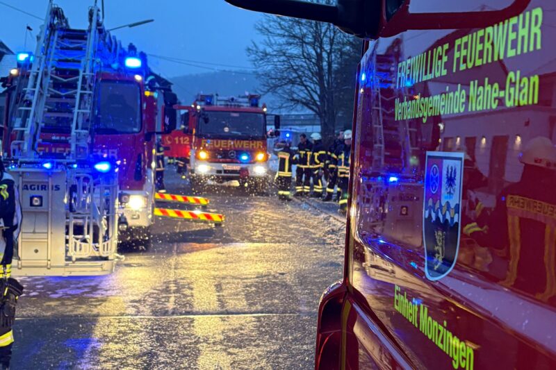 Brand im Dachgeschoss in Monzingen